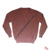 Gents V-neck squares design Pashmina sweater2