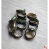 Two-color decoration brass finger ring