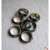 Turq-Lapis decorate brass finger ring