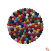 Round shape colorful balls mat