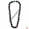 Colorful balls and beads necklace