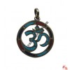 Round Sanskrit OM pendant