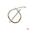 Natural-RASTA hemp bracelet