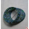 Glass beads wire bangle 4