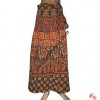 Burmese design long wrapper skirt
