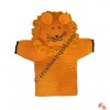 Orange Lion design hand puppet