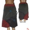 3-color stone wash rib skirt