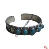 5-turquoise beads regular bangle