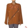 Fine cotton embroidered ladies top