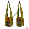 Colorful patch-work Chakra cotton bag