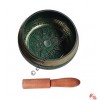 Buddha images attached green singing bowl