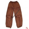 Piping design cotton stonewash trouser