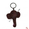 Felt elephant head key ring