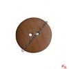 Natural wood button (packet of 10)