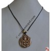 Carved bone Ganesh pendant