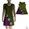 Circles patch joined dress
