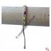 Yellow-red beads hemp hand band