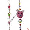 Felt beads-Happy decorative hanging