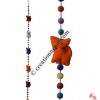 Felt beads-cats decorative hanging