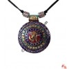 Tibetan OM big brass pendant