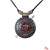 Sanskrit OM big brass pendant