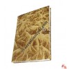 Golden tie-dye foamy cover notebook