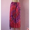 Tie-dye rayon frills skirt