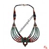 3-color beads Tibetan necklace