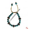 Turquoise beads wristband