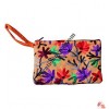 Embroidered denim hand purse