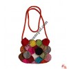 Colorful front circles joined Bag