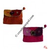 Decorated flap Coin Purse