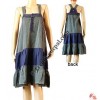 2-color joined hand Emb. dress