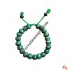Decorated Green beads bangle