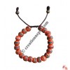 Decorated Orange beads bangle