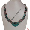 Turquoise beads Tibetan necklace