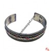Mixed metal braided bracelet