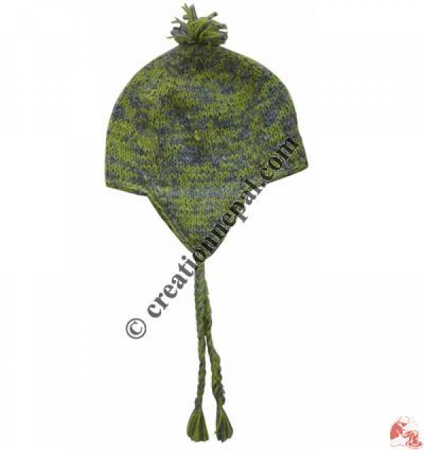 Mixed color woolen ear hat8