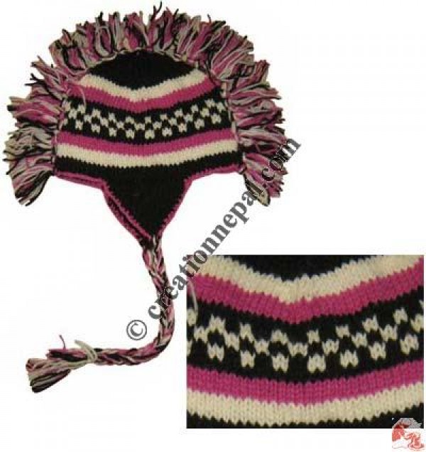 Woolen mohawk hat1