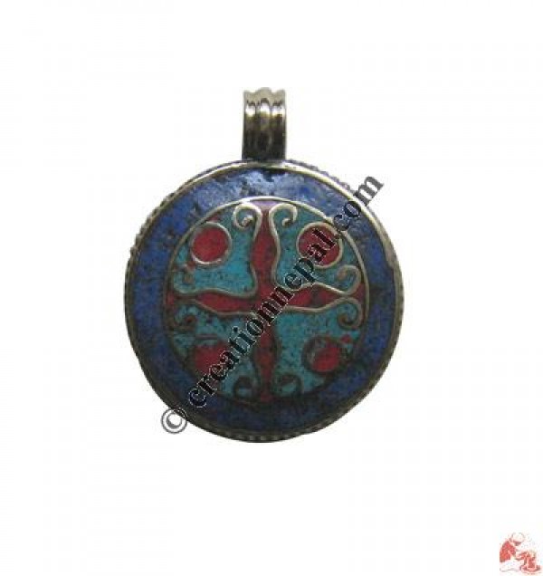 Stone setting metal pendant1