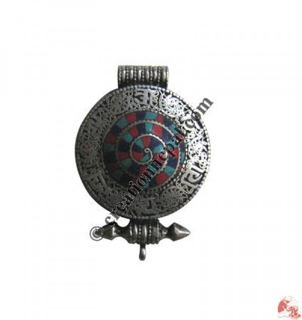 Filigree stone setting pendant
