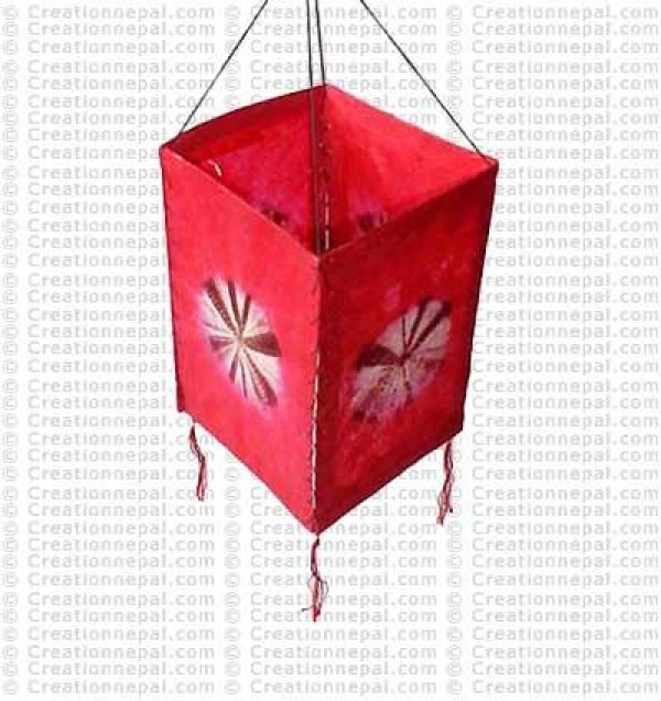 Tie dye lamp shade