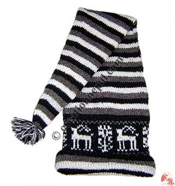 Woolen long hat3