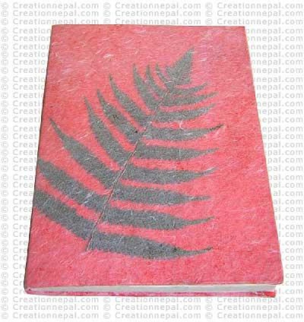 Leaf inlay notebook
