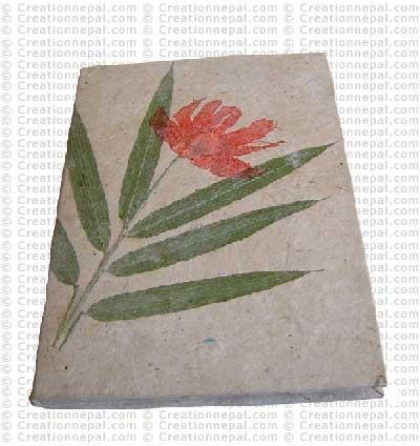 Bamboo leaves inlay notebook
