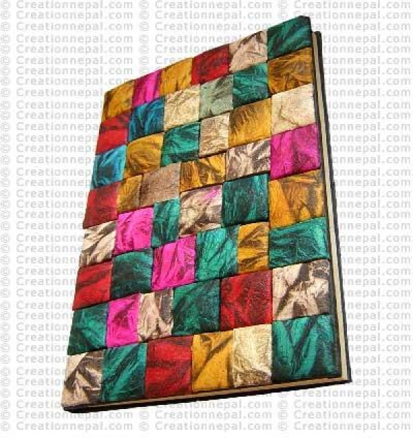 Multi color patch notebook