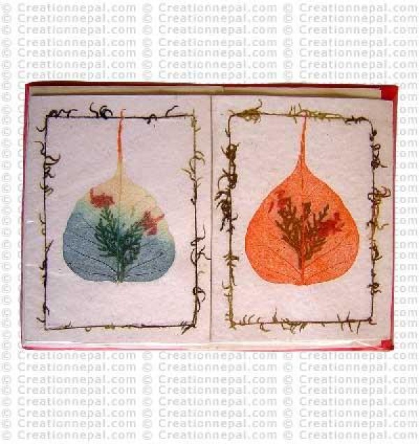 Dhupi leaves inlay design cards