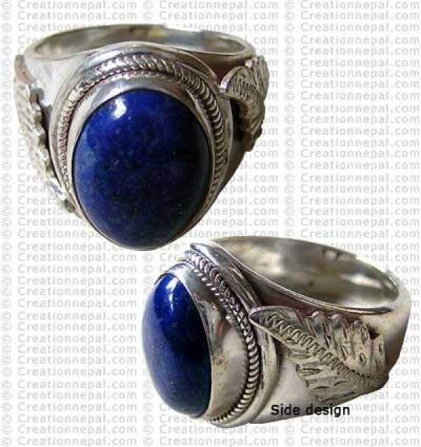Leaf carved finger ring 1