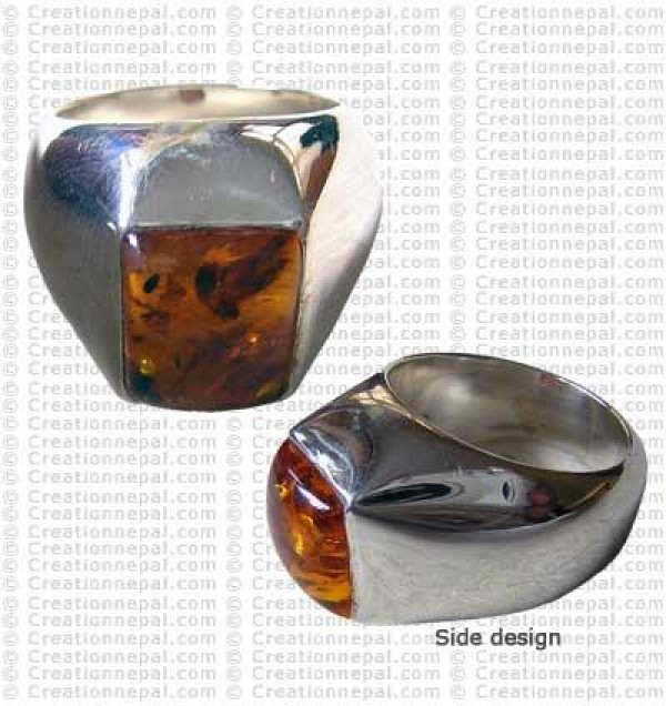 Square cut finger ring