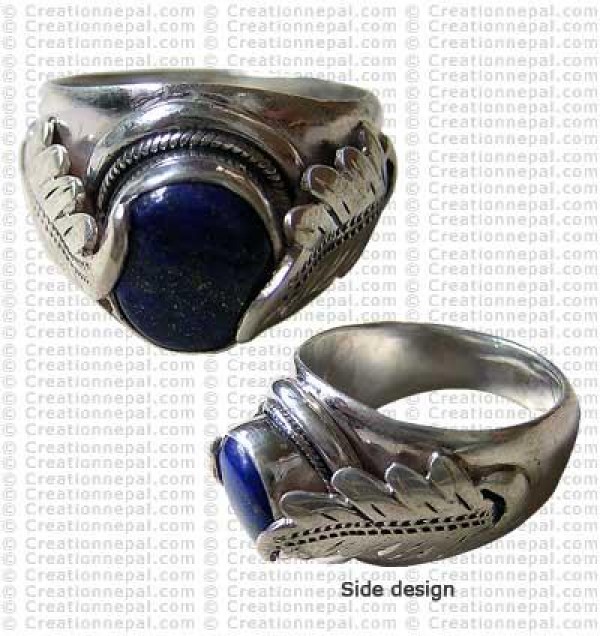 Leaf carved finger ring 2